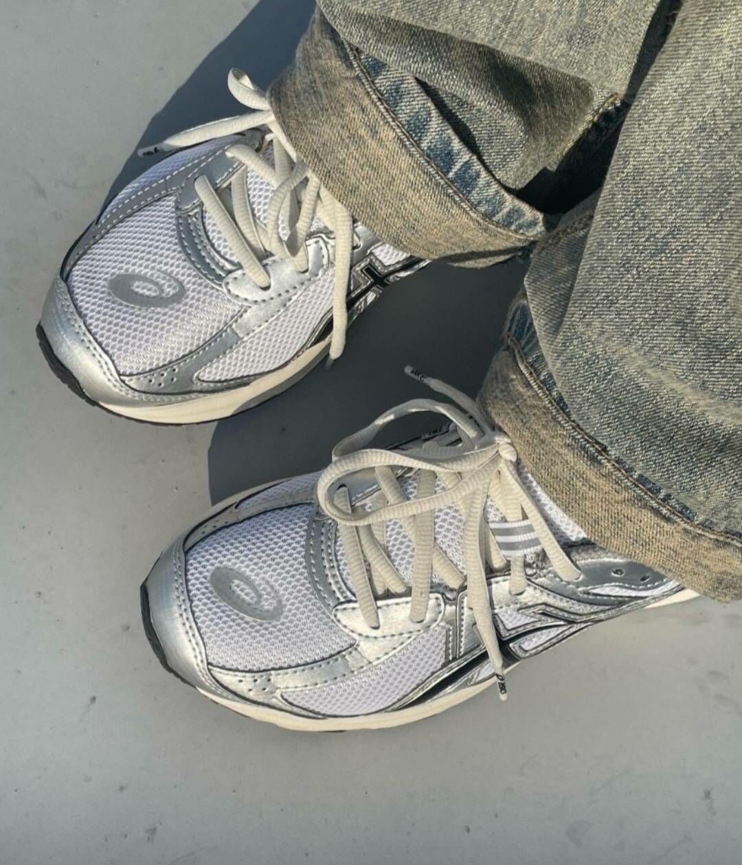 ASICS JOG 100S SMG 冰河灰純銀-復古運動鞋