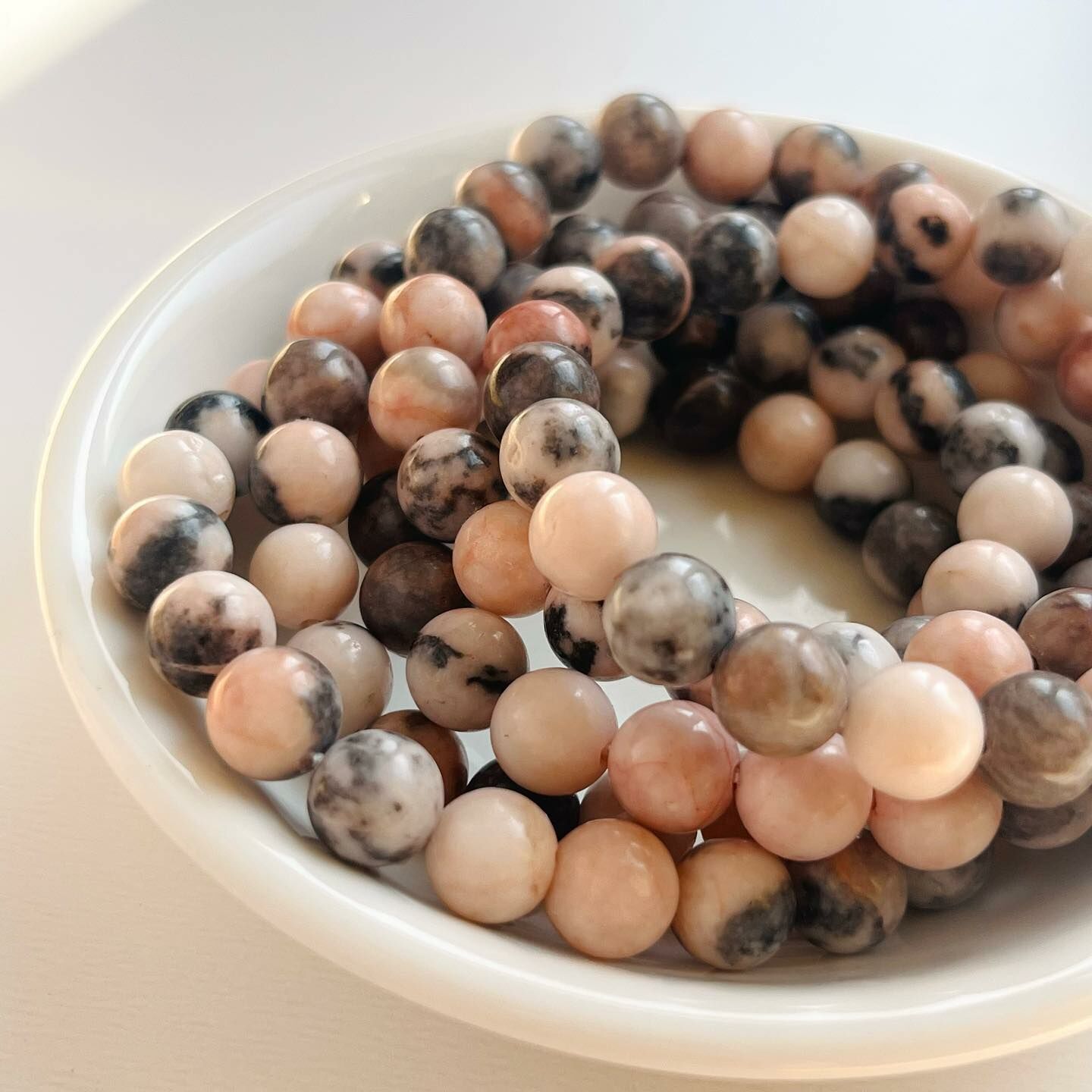 [原石] 粉斑馬石 水晶手串