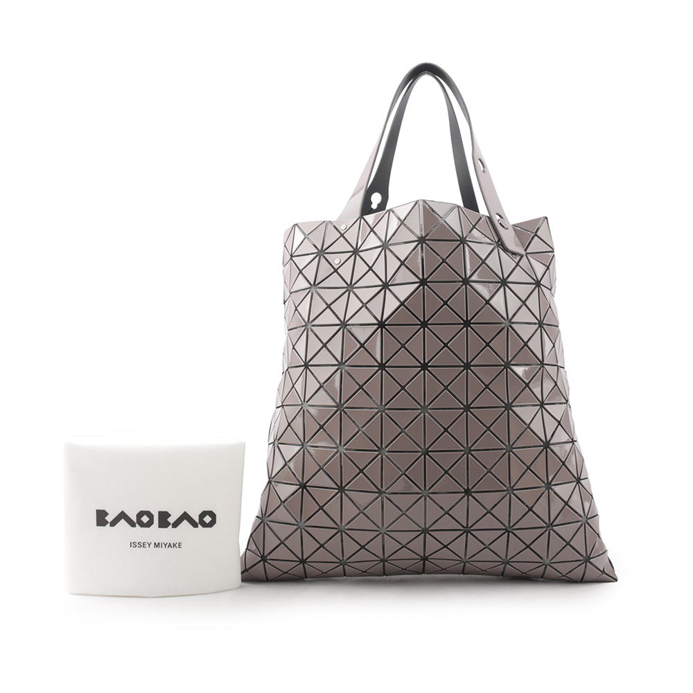 【ISSEY MIYAKE三宅一生】BAO BAO PRISM GLOSS 10X10 亮面手提包(灰紫色) BB06AG513 13