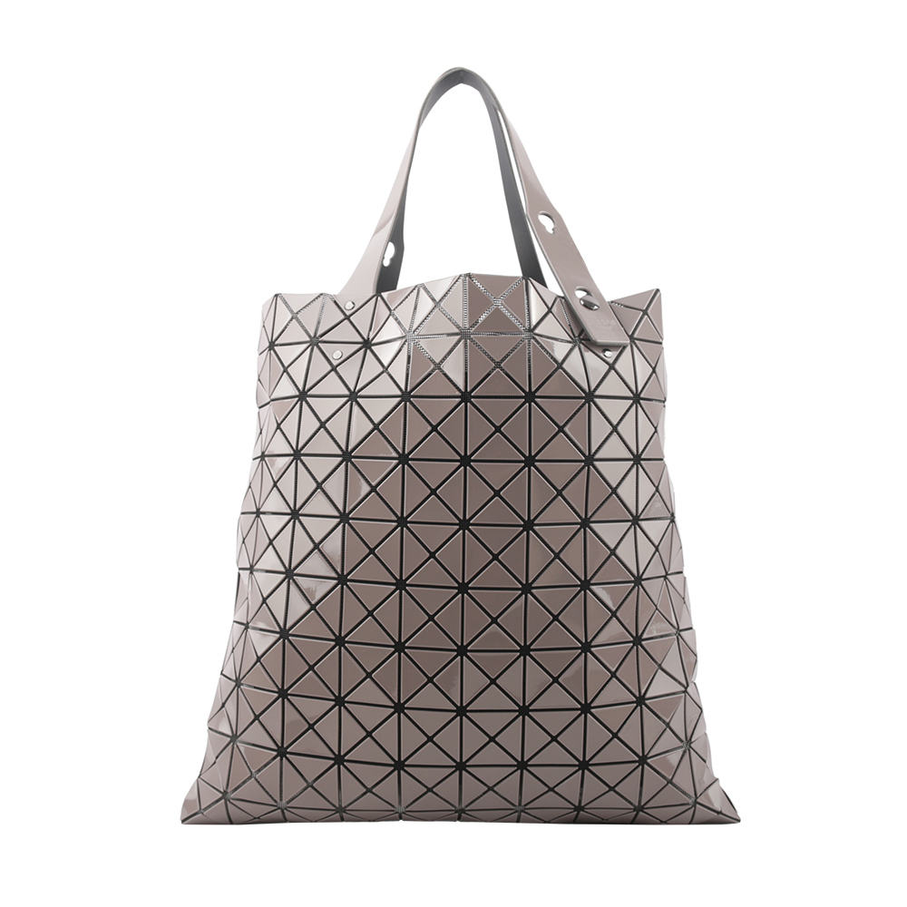 【ISSEY MIYAKE三宅一生】BAO BAO PRISM GLOSS 10X10 亮面手提包(灰紫色) BB06AG513 13