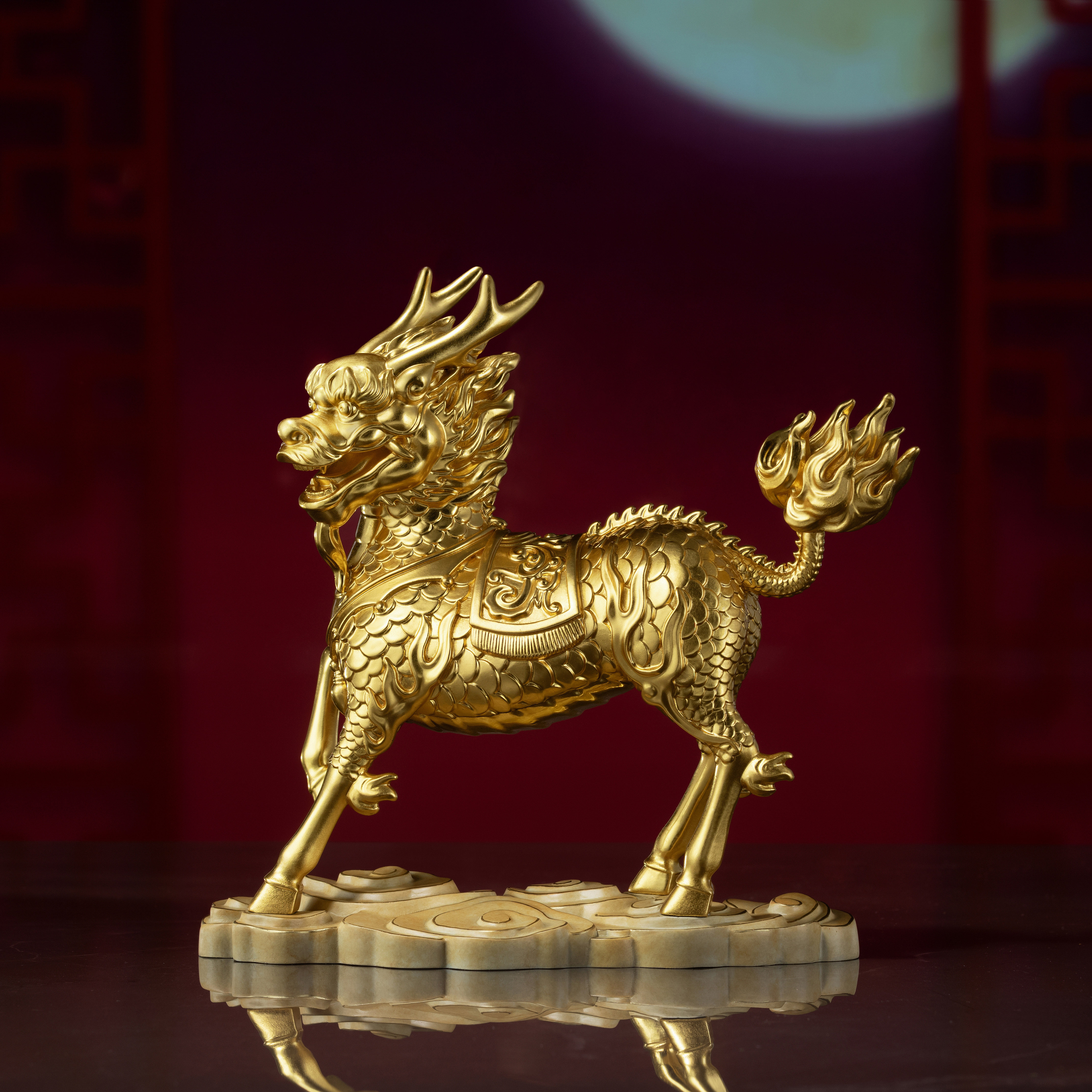 祥雲麒麟(金箔版)◇已停產◇