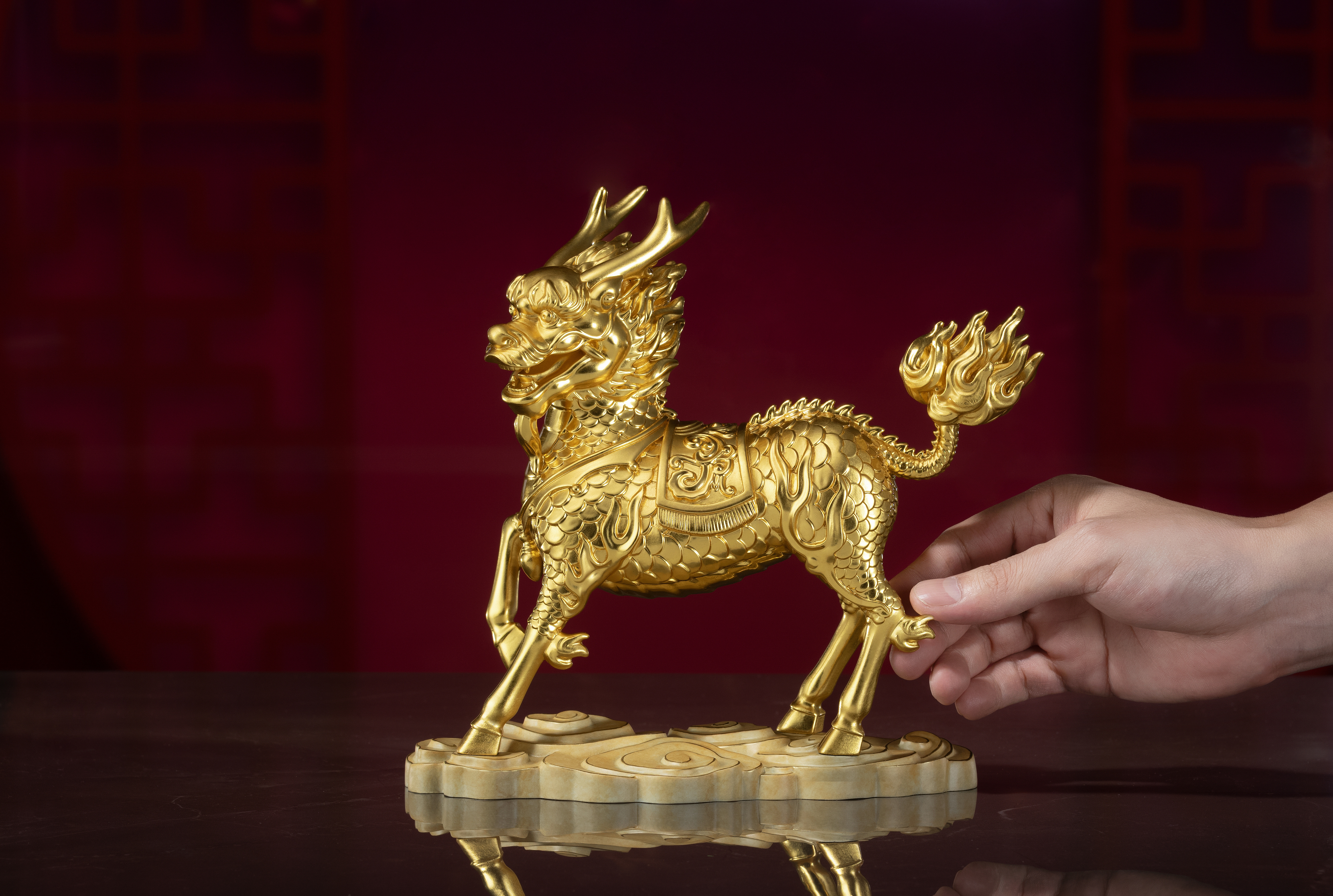 祥雲麒麟(金箔版)◇已停產◇