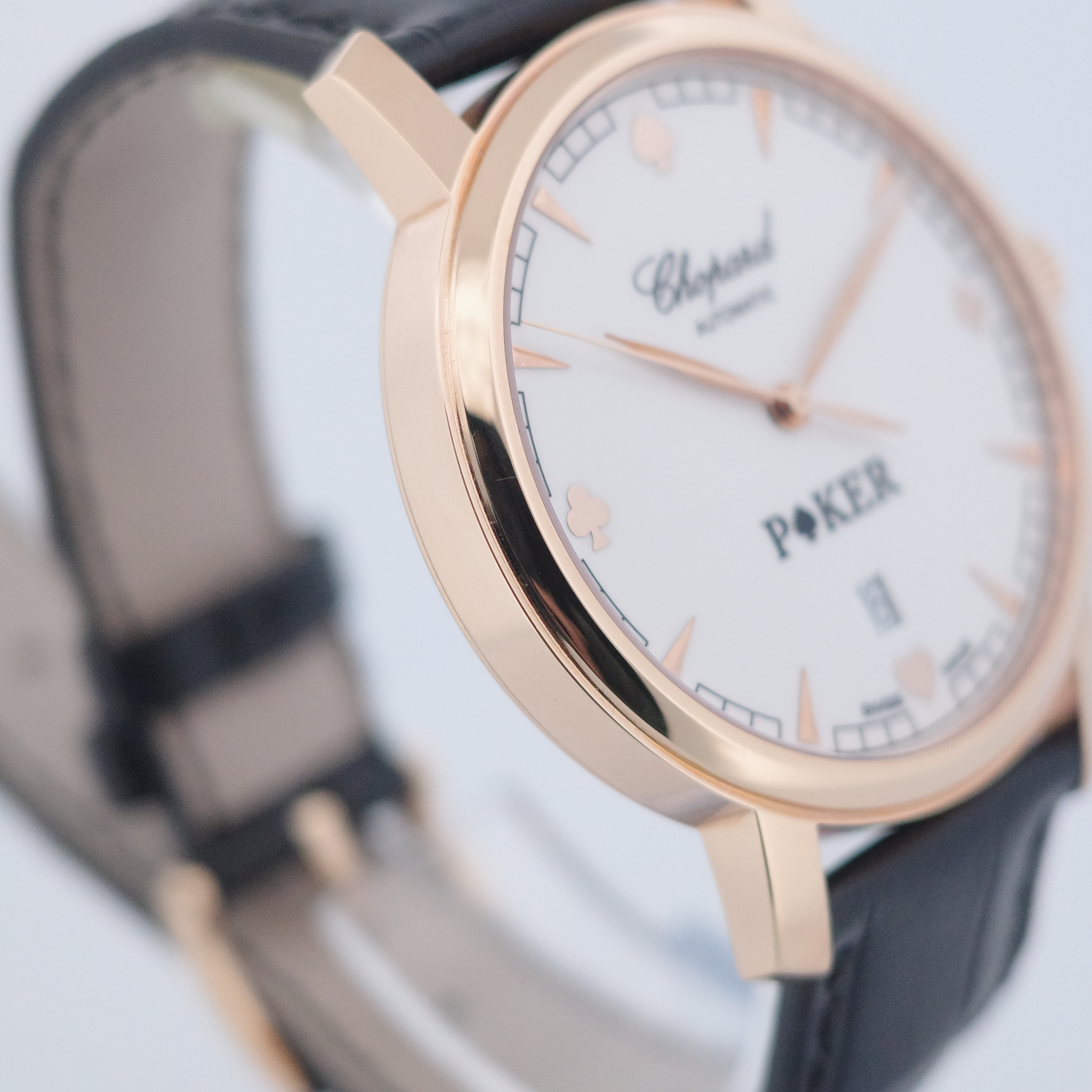 Chopard Poker Limited Edition 18k Rose Gold Auto 161278