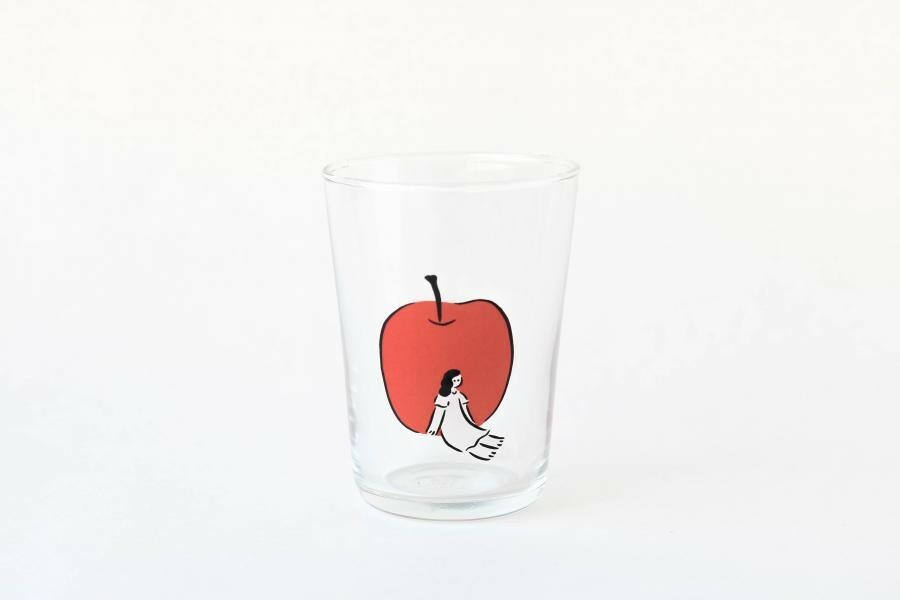 +t企劃x鬼頭祈玻璃杯-蘋果