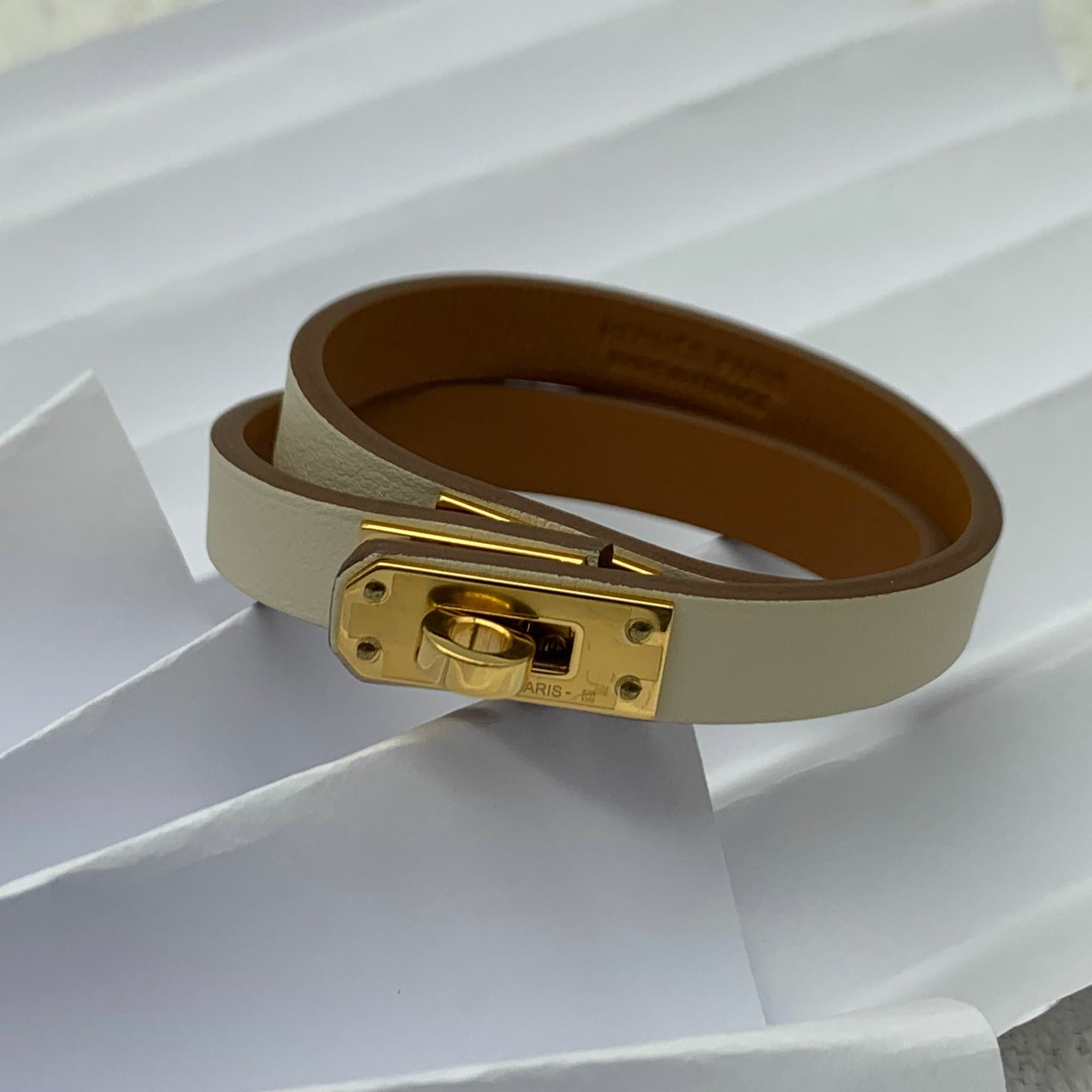 Hermes kelly double tour bracelet