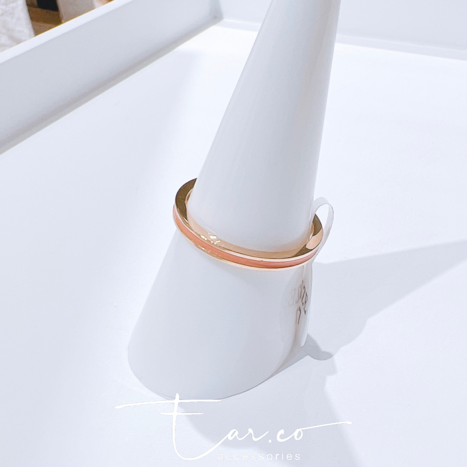 HEALTH橙色喻意戒指 [316L醫療鋼] #D65