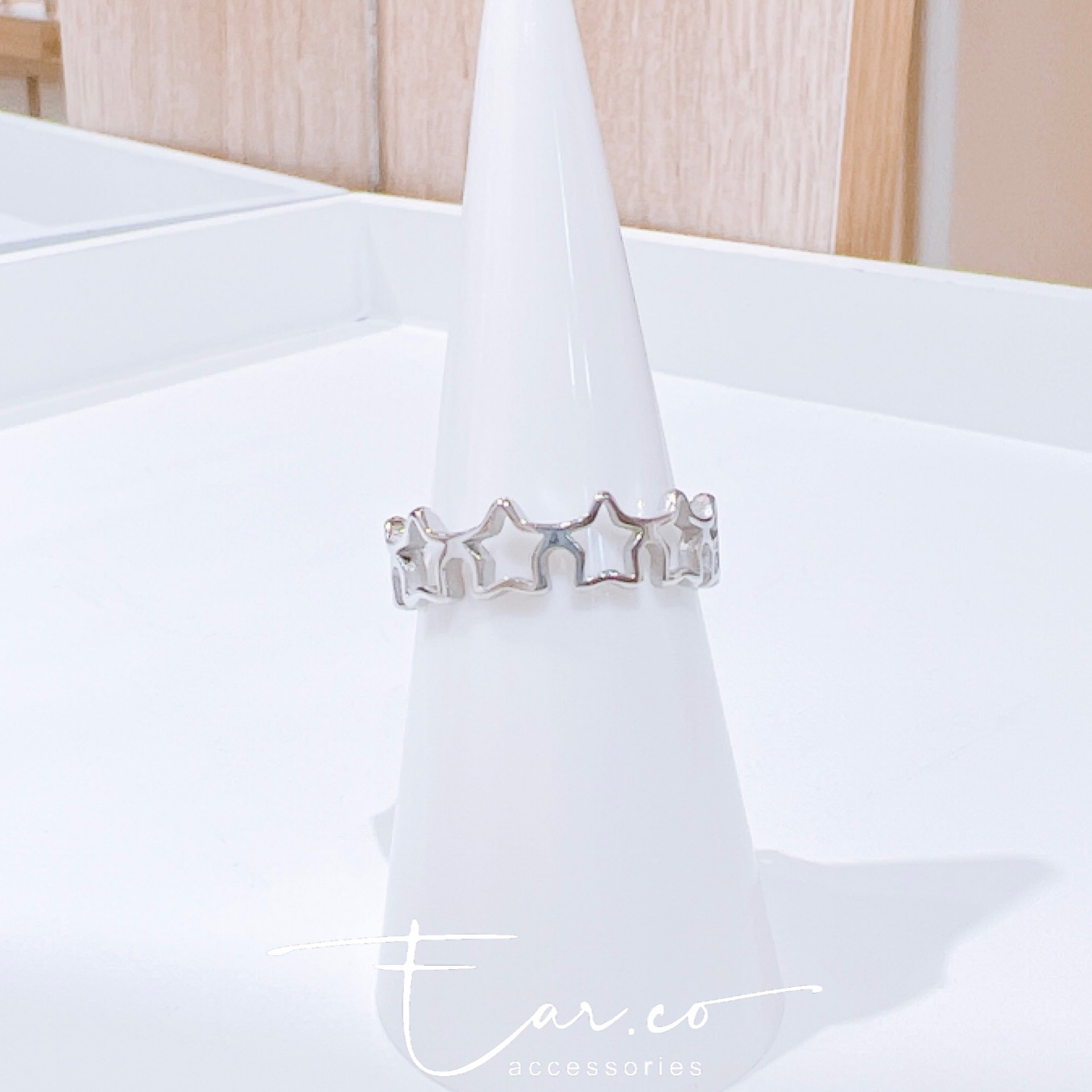 褸空星星戒指 [316L醫療鋼] #D64