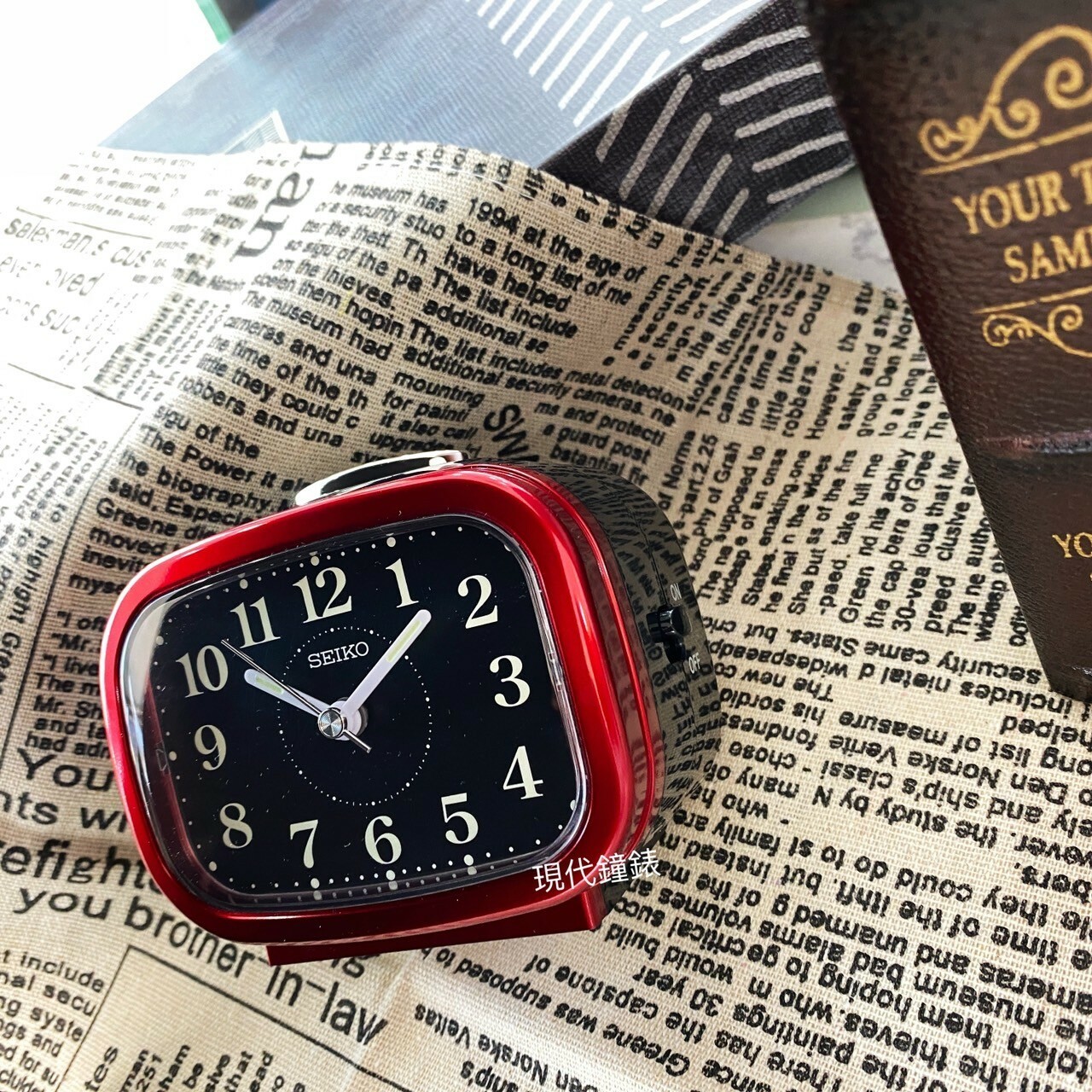 【SEIKO 精工】寧靜夜晚靜音貪睡鬧鐘 QHK060Q 9.9cm 現代鐘錶