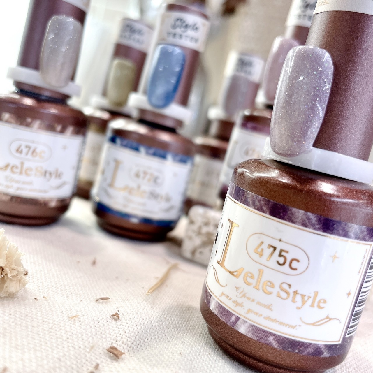 【Lele Style】莉莉膠-珠光寶盒貓眼 (五彩) 471-476