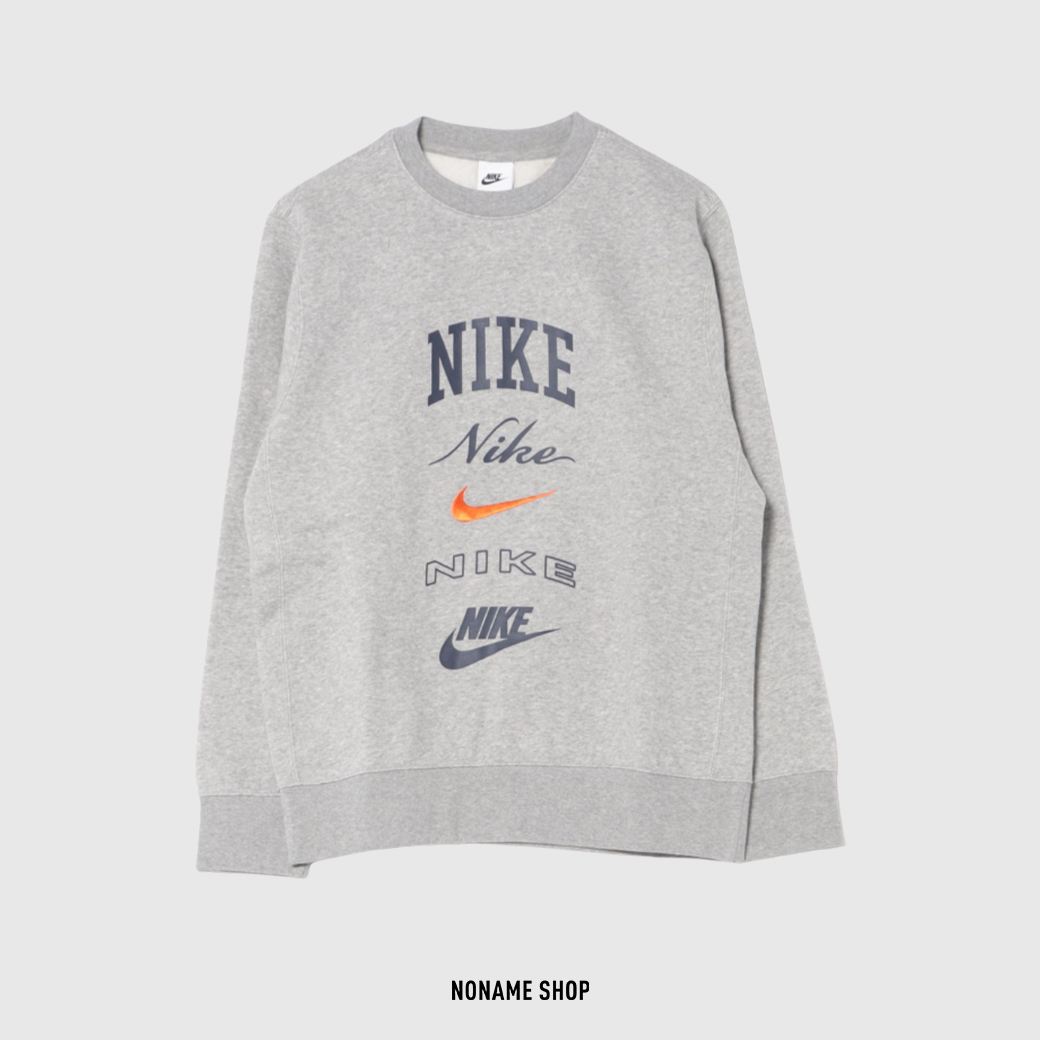 NIKE CLUB STACK CREW 多LOGO 大學T (男款)