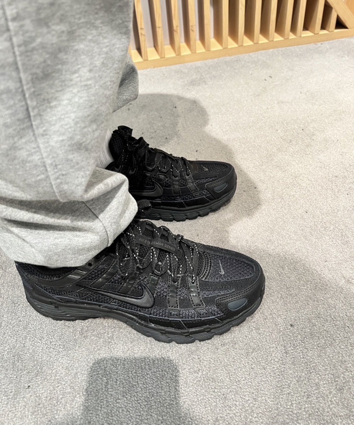 NIKE P-6000 PRM 男鞋 全黑 復古慢跑鞋