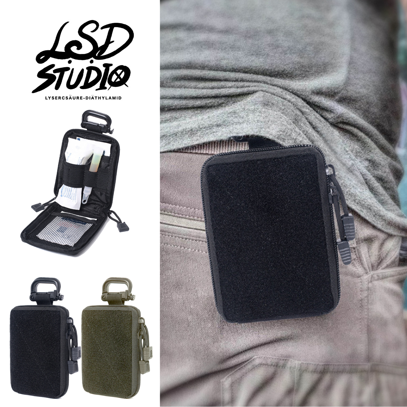 【BGYF08】戰術風格魔鬼氈EDC掛扣收納包