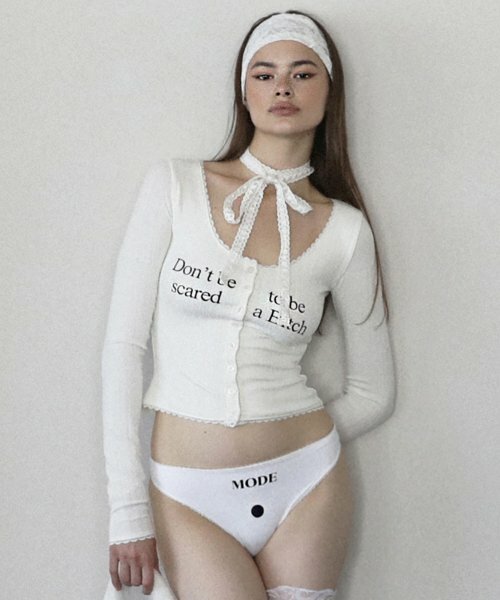 BAD BLOOD - Dont Be Scared Cardigan (White)