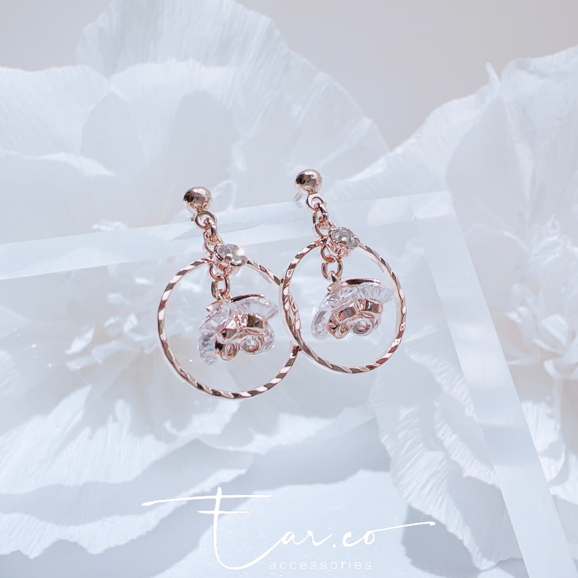 垂釣中空夾心花花 #A900