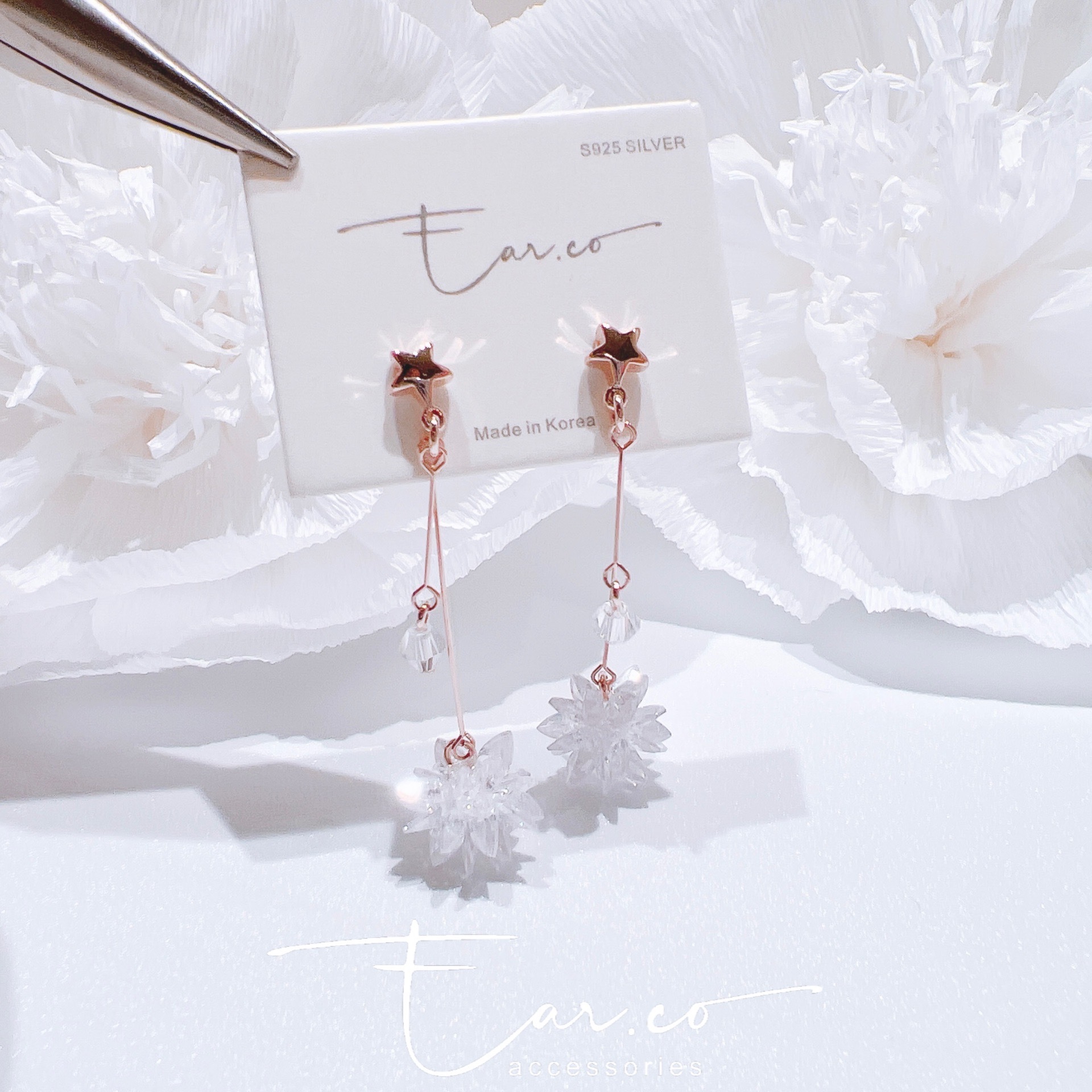 星星垂釣雪花球 #A899