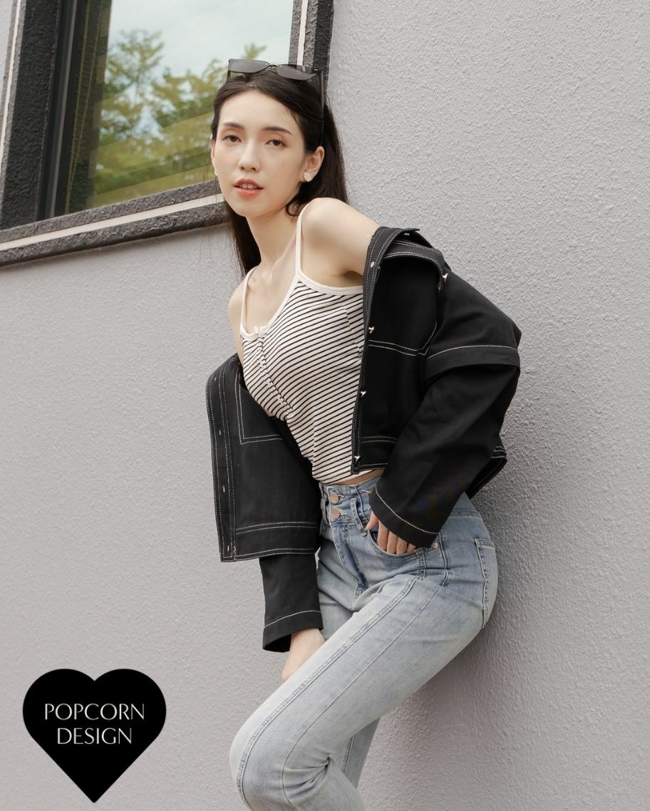 超彈力長版bra top