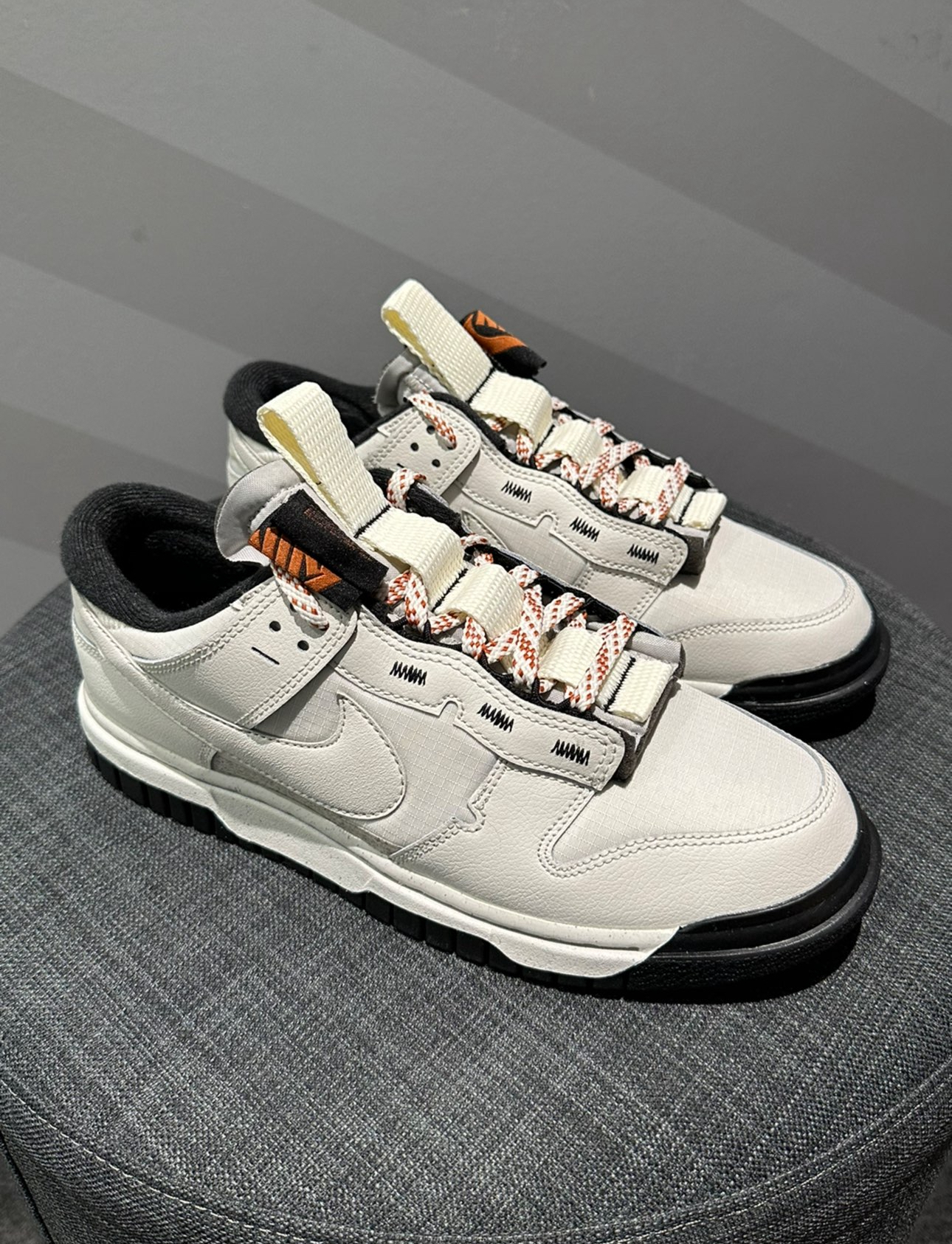 Nike Dunk Jumbo 解構 拼接 海綿 米灰 FB8894-002