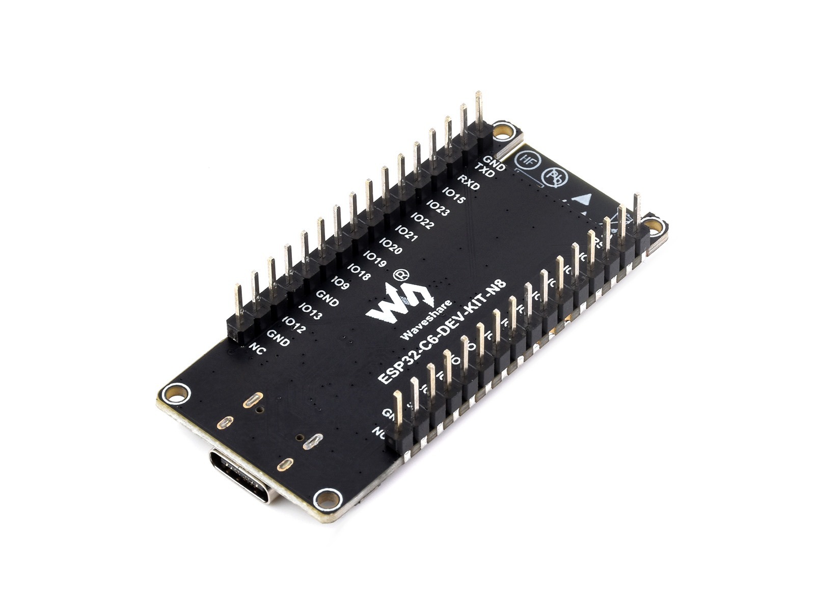 ESP32-C6微控制器WiFi 6開發板 (含針腳)