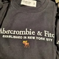 [S] A&F SHORT SLEEVE T-SHIRT,BLACK, 175-123-0153-091[FINAL SALES] (SAF18)