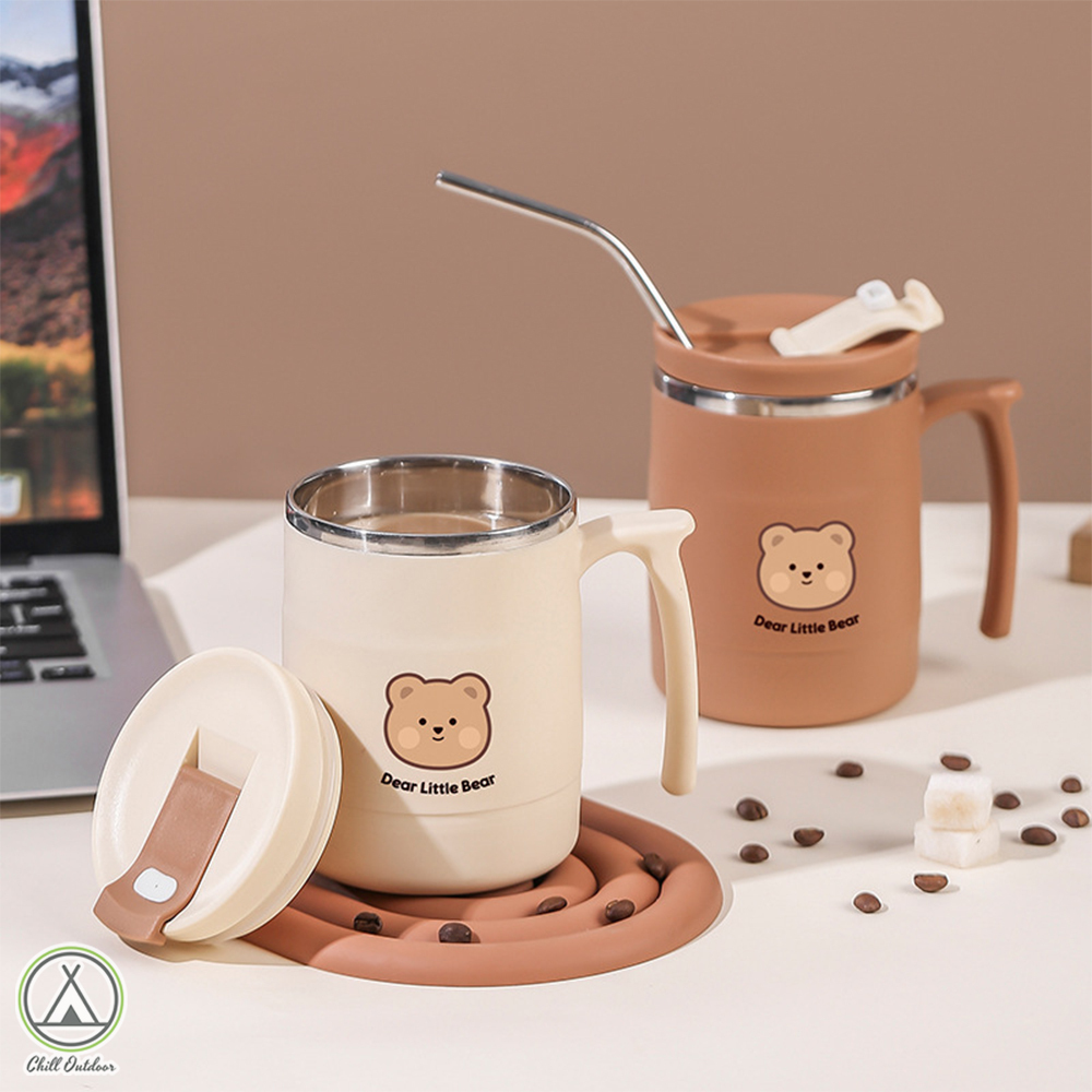 小熊不鏽鋼杯(贈貼紙)