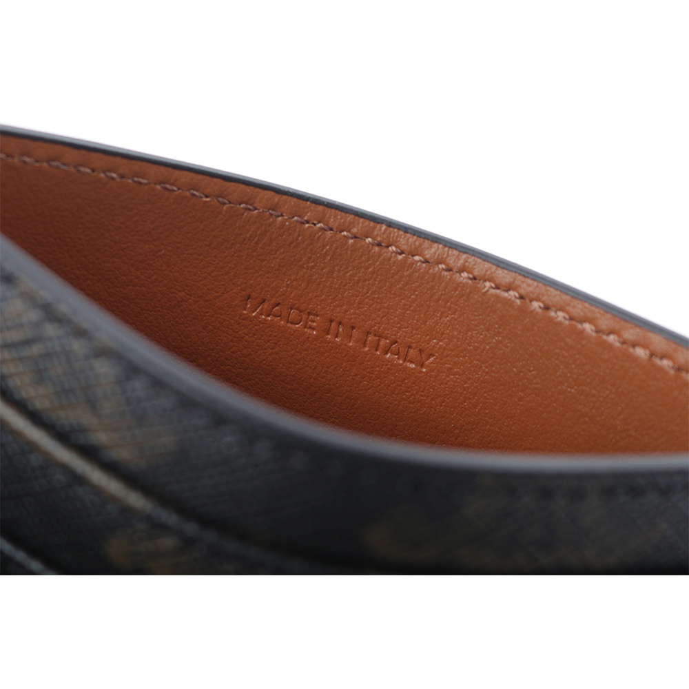 【CELINE】TRIOMPHE 滿版標誌6卡名片/卡片夾(棕褐色) 10L832CQH.04LU