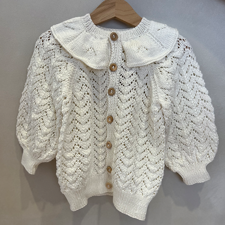 Penoora's-Esme Cardigan鏤空針織外套(Mercerized Natural)