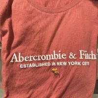 [S] A&F SHORT SLEEVE T-SHIRT,DUSTY RED, 175-123-0163-050 [FINAL SALES] (SAF23)