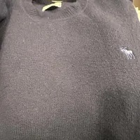 [S] A&F KNITTED CREW NECK TOP,NAVY, 175-120-0106-023 (SAF27)