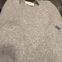 [S] A&F KNITTED CREW NECK TOP,GREY, 175-120-0106-015 (SAF28)