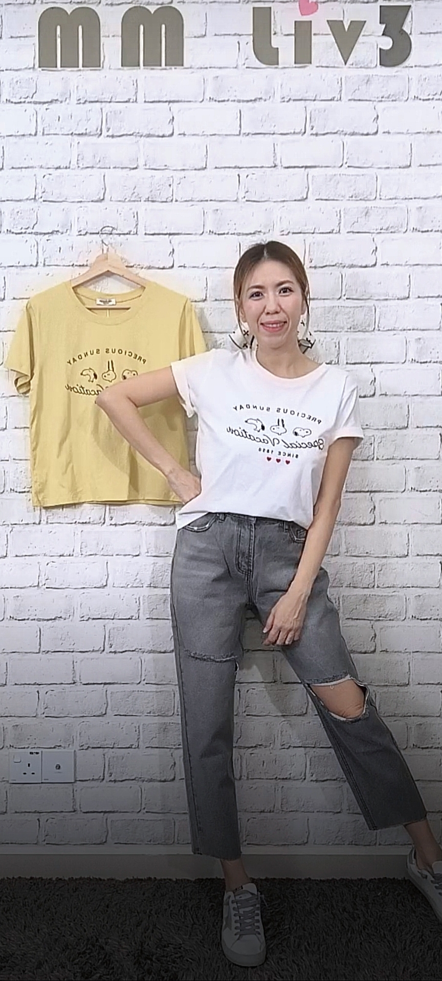 5090 RM239 🇰🇷Made in Korea 韓國右腳破大口牛仔長褲 👉S(W:64-82cm H:98cm) M(W:66-84cm H:104cm) L(W:74-90cm H:110cm) XL(W:76-94cm H:114cm)👈