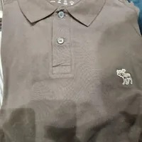 [S] A&F CLASSIC SMALL LOGO POLO SHIRT,BROWN, 124-611-0006-310[FINAL SALES] (SAF29)