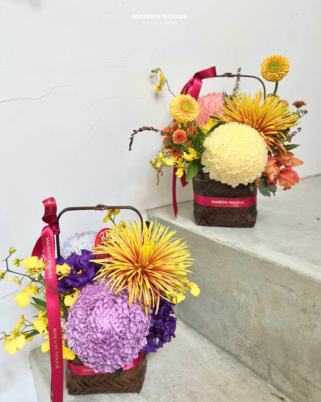 貳樓有花・金貴黃・時尚迎春小提籃