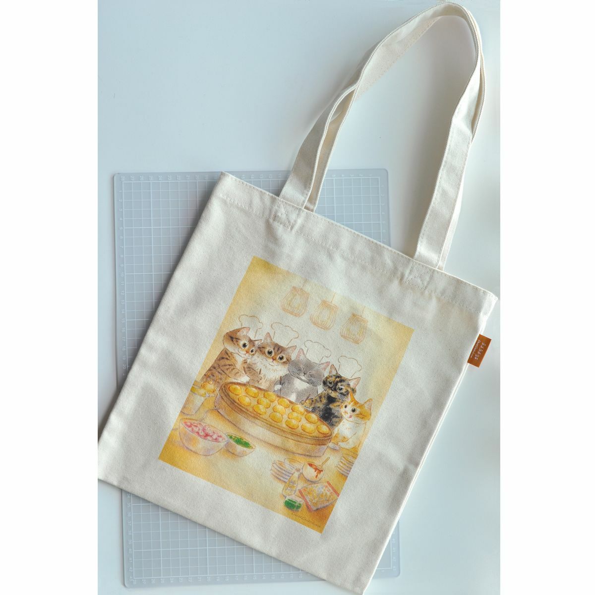 補補貓‧大衛煮愛｜大提袋｜章魚燒