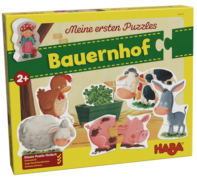 動手玩拼圖：農場動物大集合(HABA德國桌遊-Bauernhof )