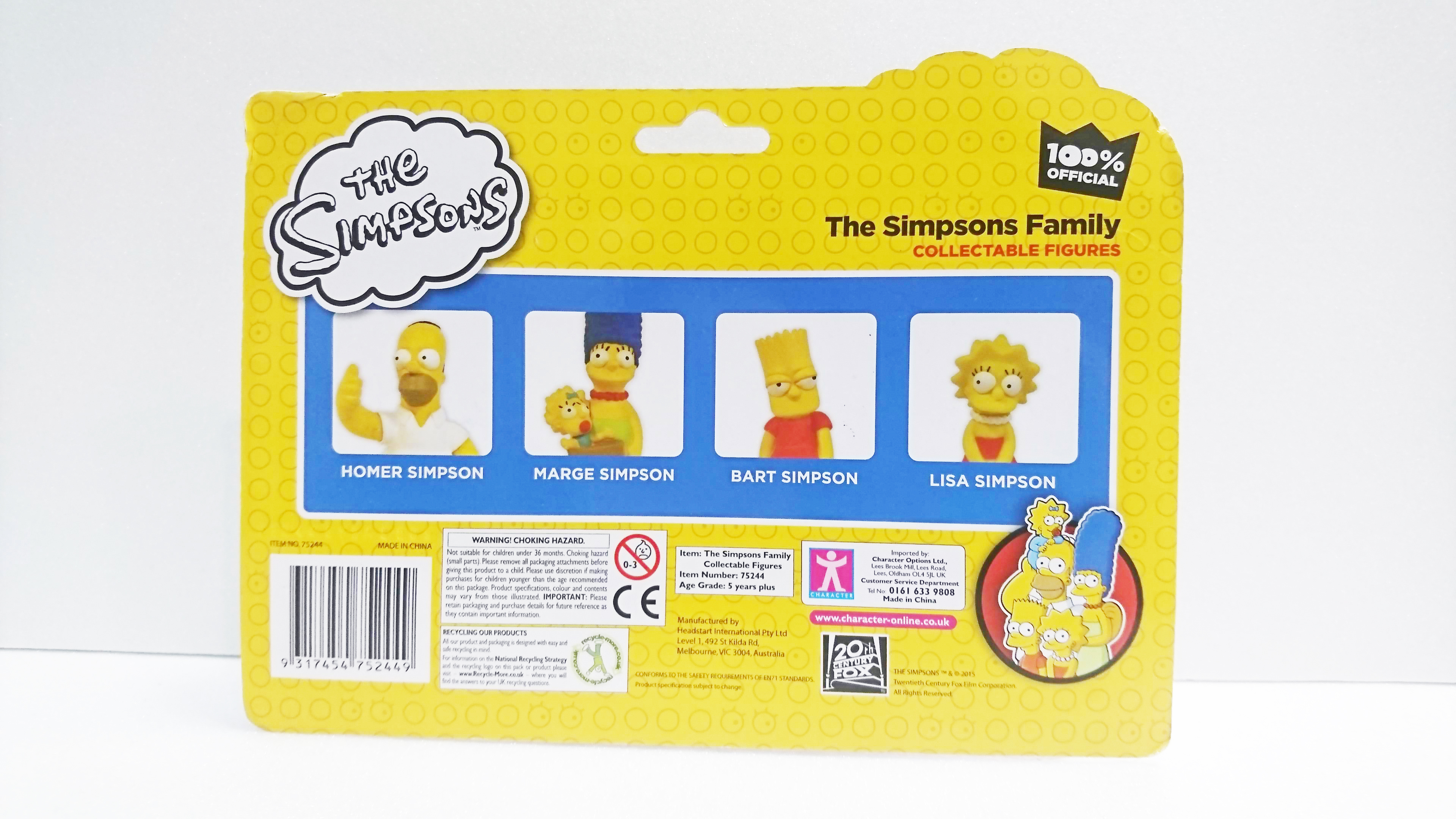 辛普森家庭全家福( 無拆封, 英國進口, 限量發售, 運費另+70 , 盡請把握)