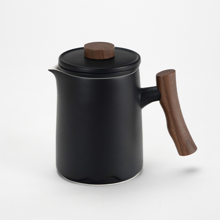 鹿港窯禮品館 │陶瓷便携式旅行功夫茶具小套戶外簡約蒼木握柄快客杯一壺四杯商務活動禮品