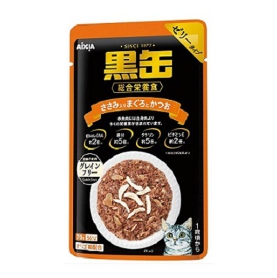 日本黑罐 主食包 海鮮+雞肉片 70g BP-57【原箱12包】