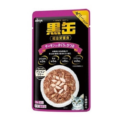 日本黑罐 主食包 海鮮魚片 70g BP-60【原箱12包】