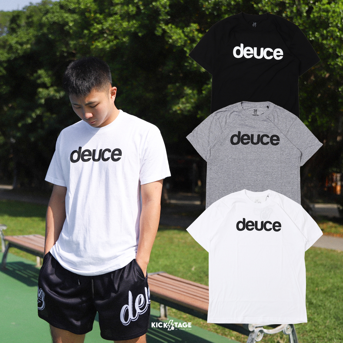 [售出無退換]男女款 Deuce Brand Logo Tee 黑 白 灰 胸前大LOGO 休閒 短袖 短T【DE017】ABshorts