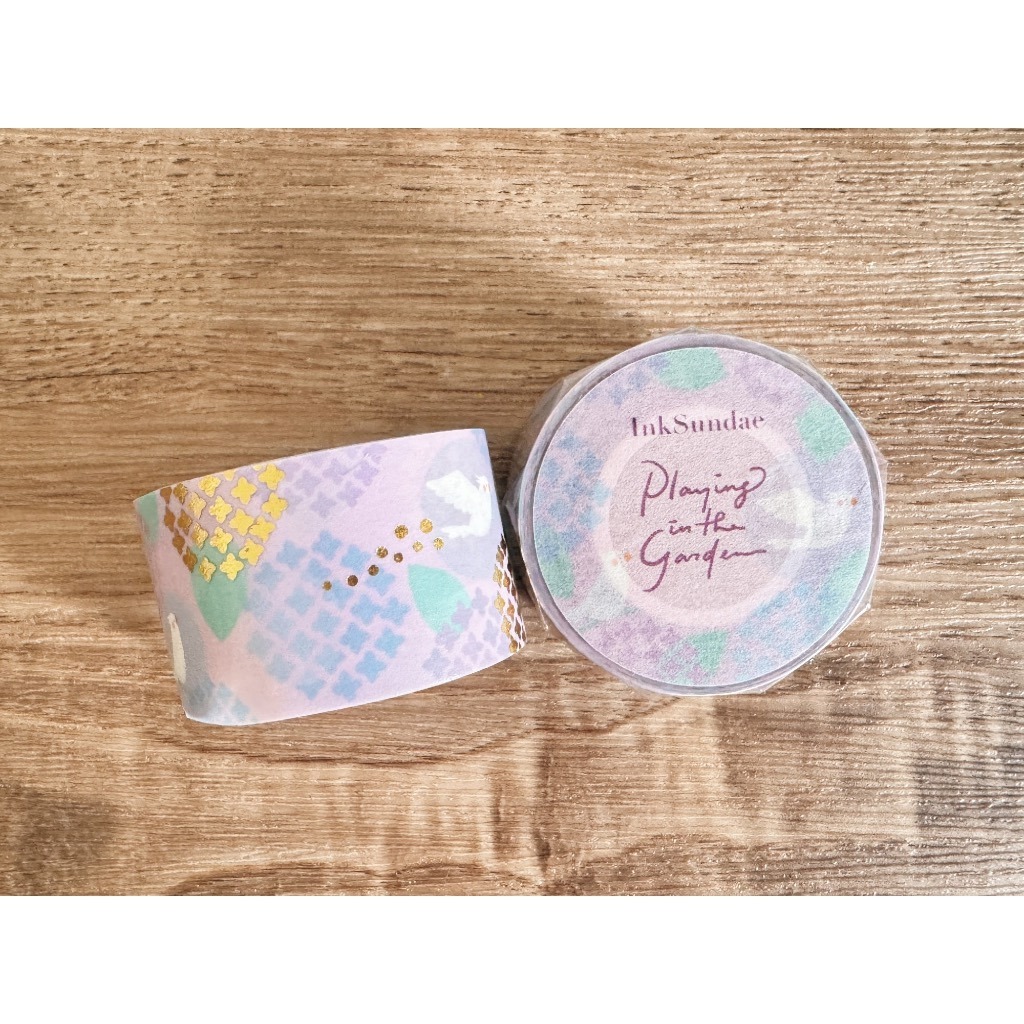 Playing in the Garden : Hydrangea 繡球 燙金紙膠帶 Washi Tape｜InkSundae