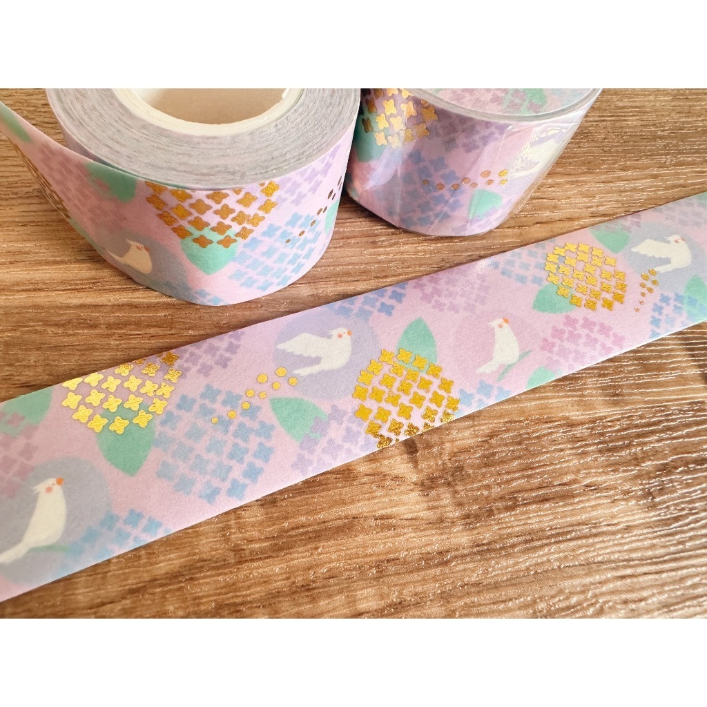 Playing in the Garden : Hydrangea 繡球 燙金紙膠帶 Washi Tape｜InkSundae