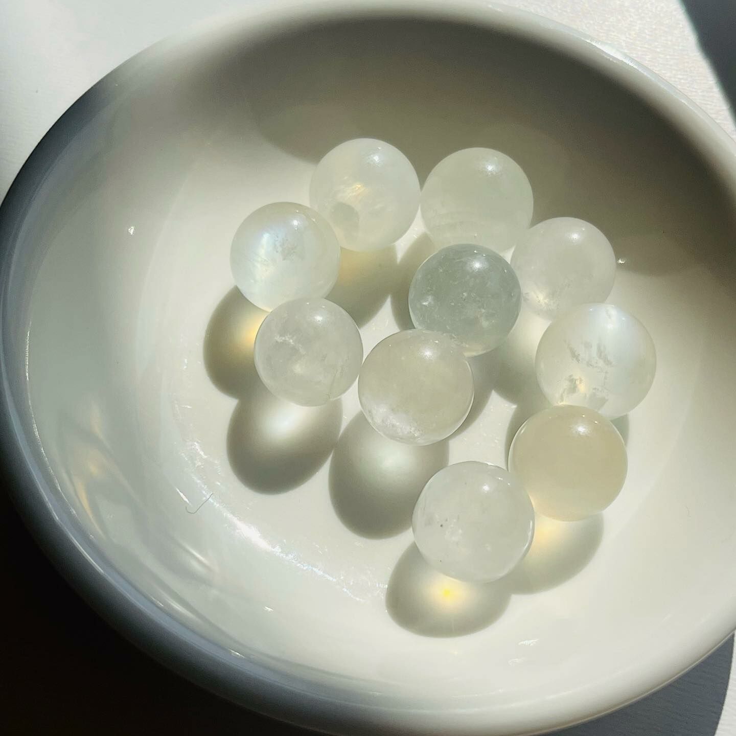 [原石] 斯里蘭卡月光石 水晶小球