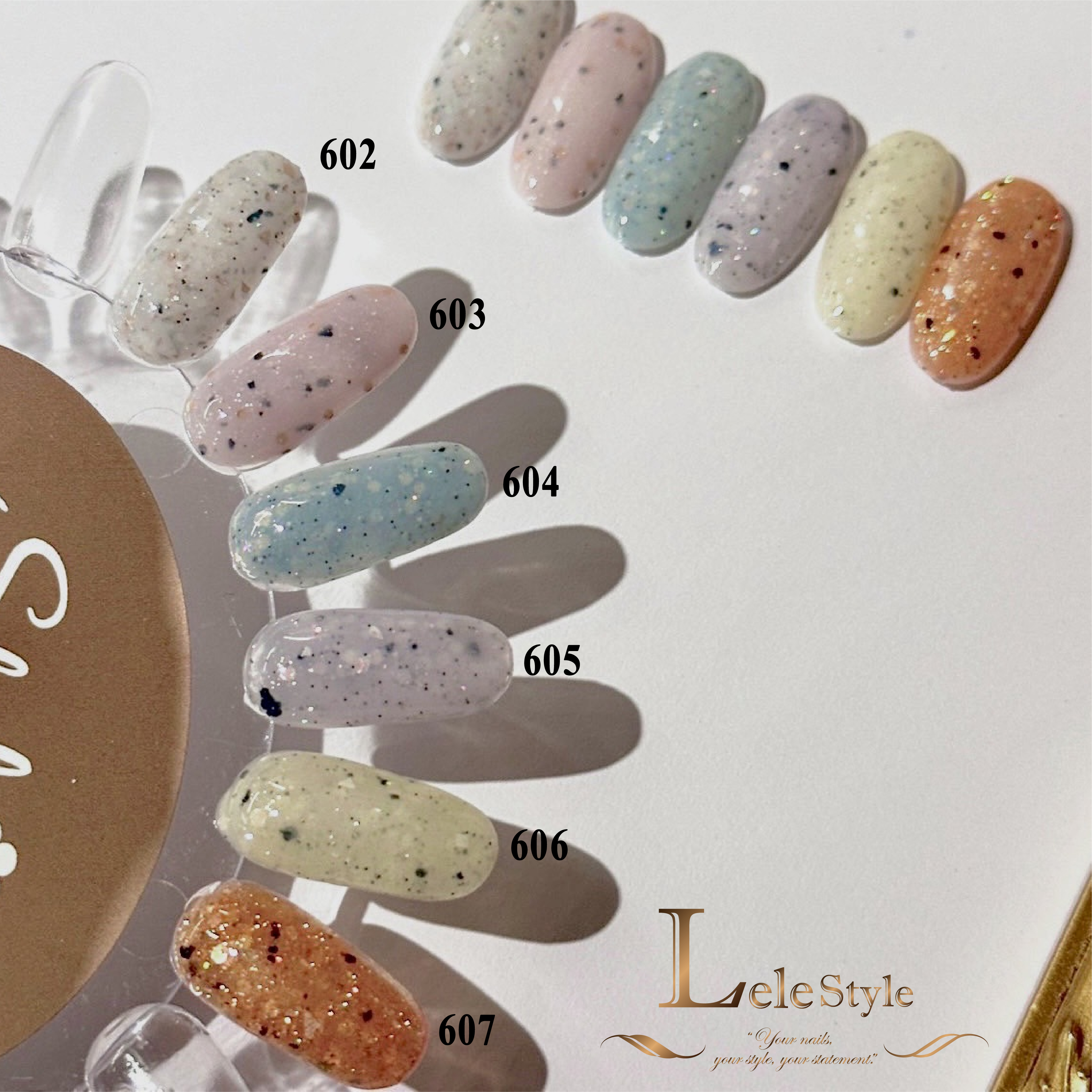 【Lele Style】莉莉膠-繽紛馬卡龍 602-607