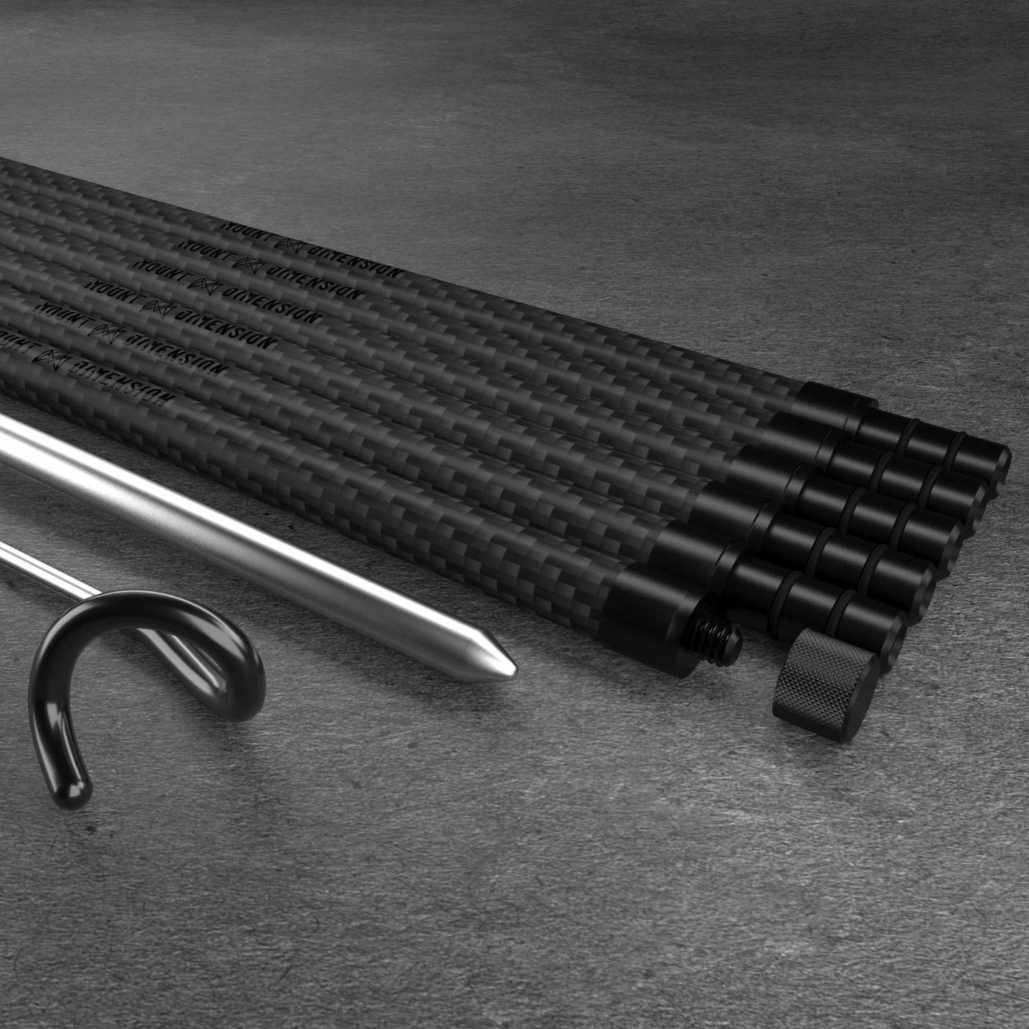 Mount Dimension The Pole (Full Set) 插地碳纖維燈桿