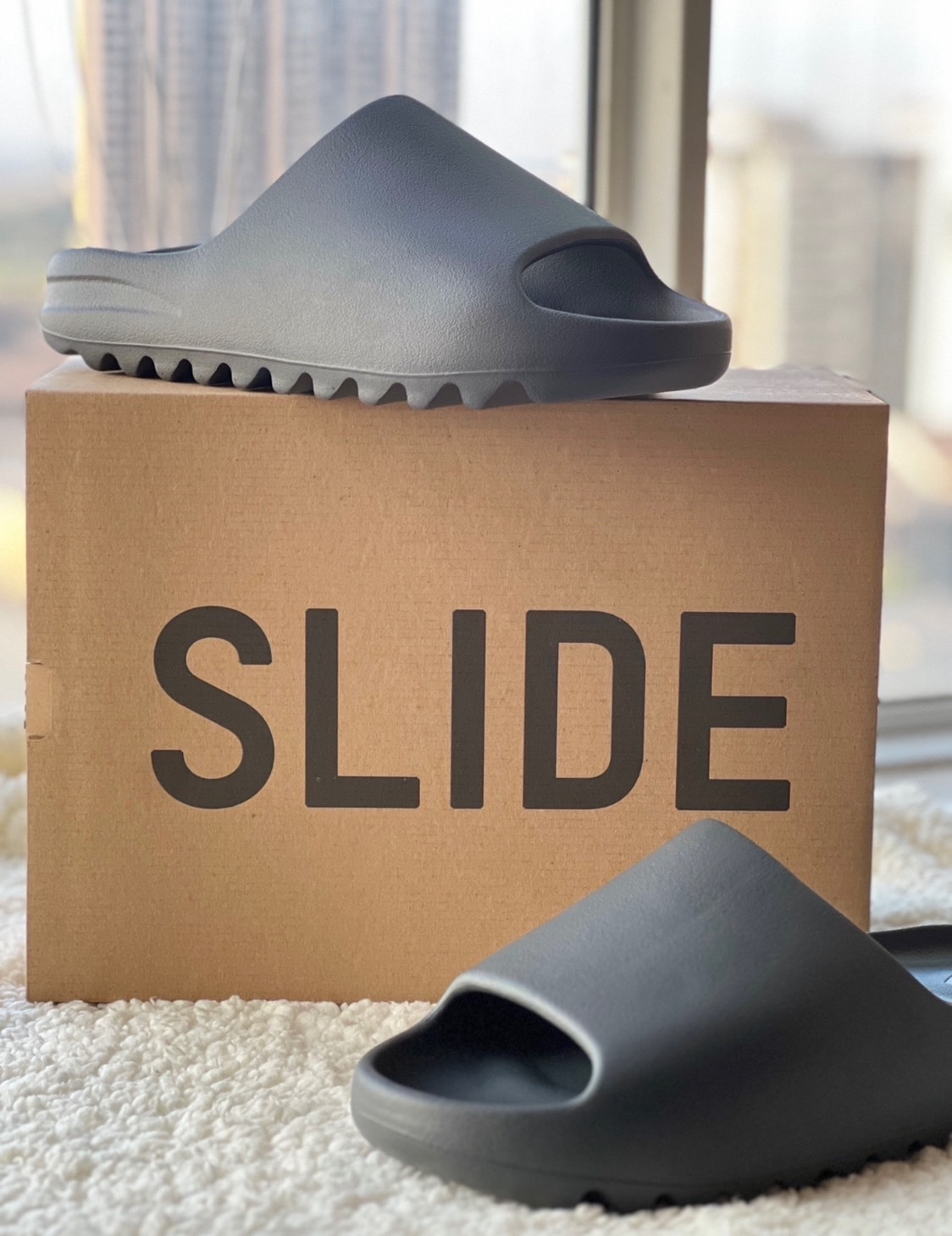 KTQ STORE ‧  adidas originals Yeezy Slide "Slate Grey" 石板灰 ID2350