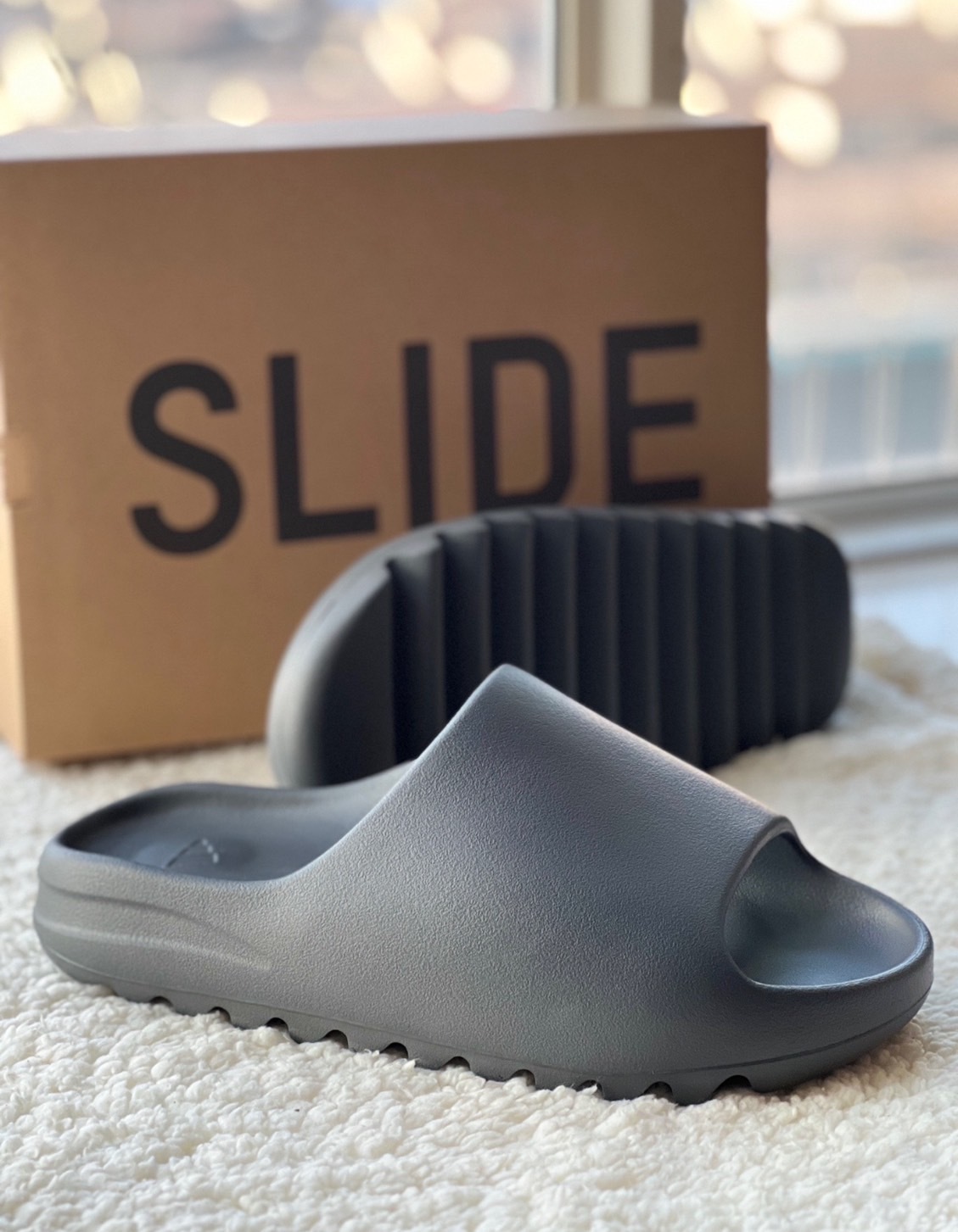 KTQ STORE ‧  adidas originals Yeezy Slide "Slate Grey" 石板灰 ID2350