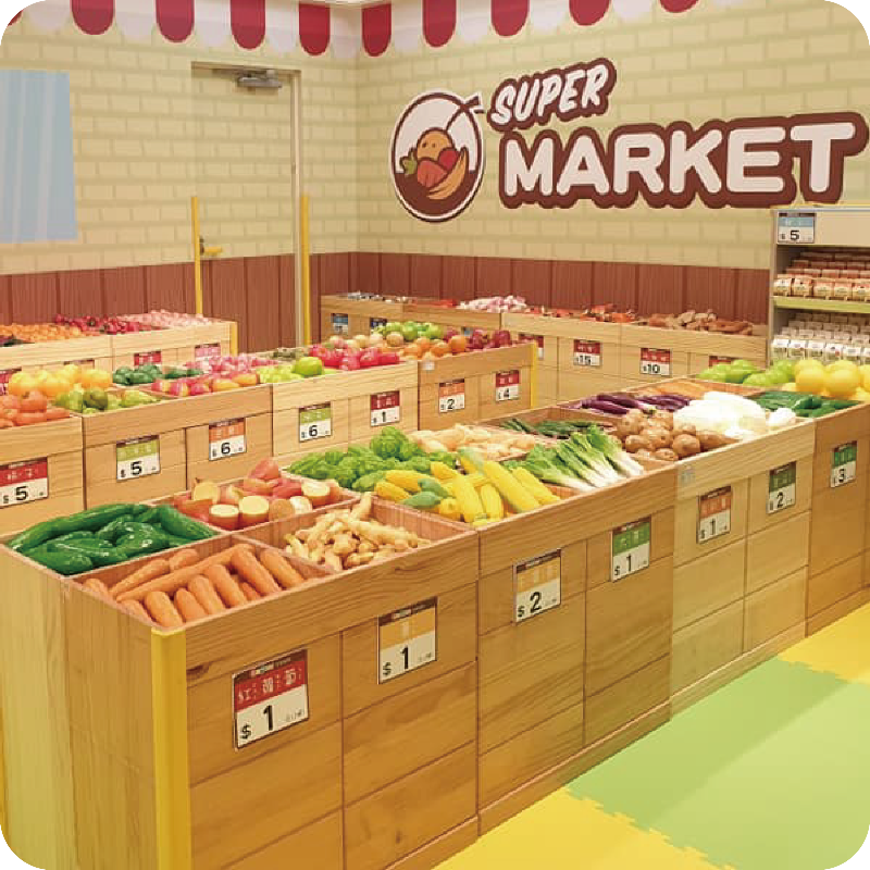 【台北】遊戲愛樂園天母店-超市買菜專區