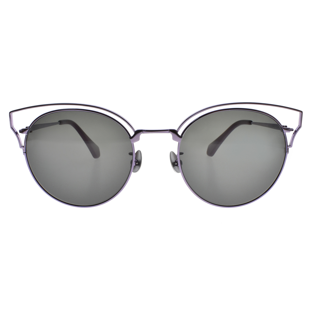 【NINE ACCORD】KISSING ORTWO C4 簍空貓眼造型金屬圓框太陽眼鏡