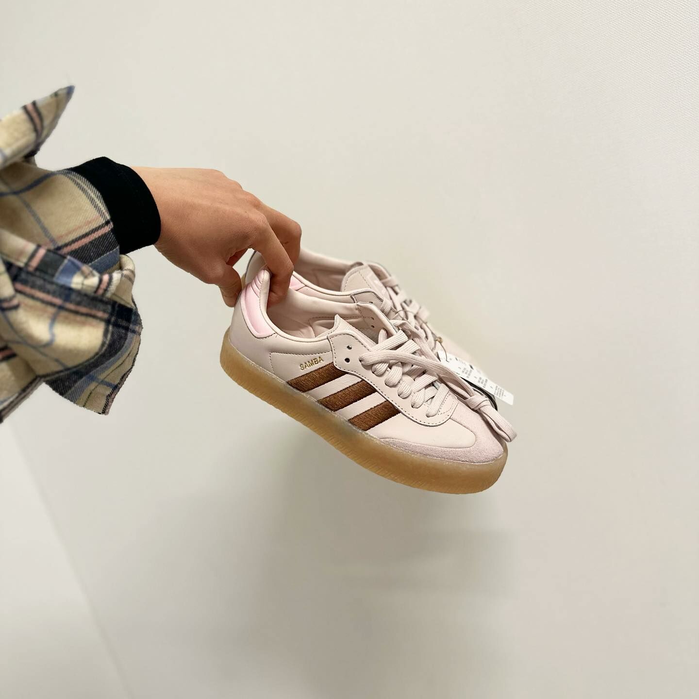 Adidas Originals Sambae 日本限定 柔粉玫瑰 森巴 增高 厚底鞋 ID3737