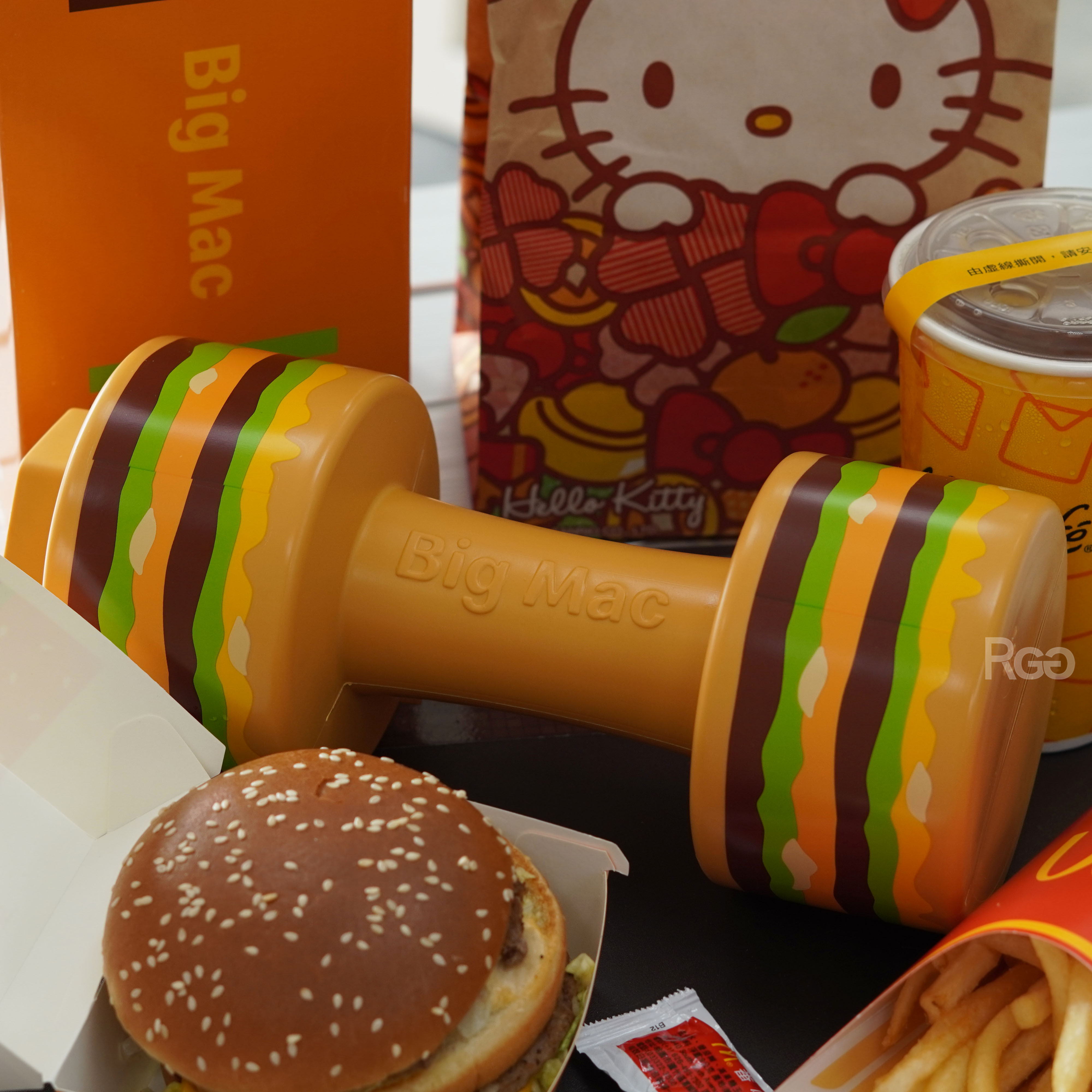 麥當勞大麥克巨無霸啞鈴水壺